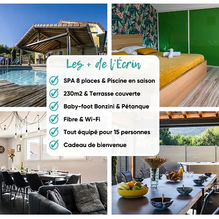 Hébergement de vacances L'écrin De Xattys - De Gamme Avec Spa, Terrain De Pétanque, Piscine Et Baby-foot Cleurie