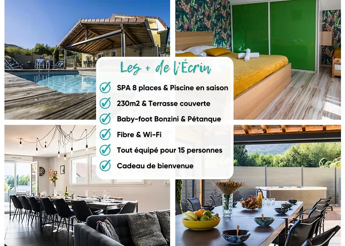 度假居 L'ecrin De Xattys - De Luxe Avec Et Piscine Prives, Terrain De Petanque, Baby-foot Cleurie